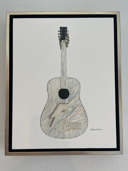 David Bowie Monochromatic Print - Framed