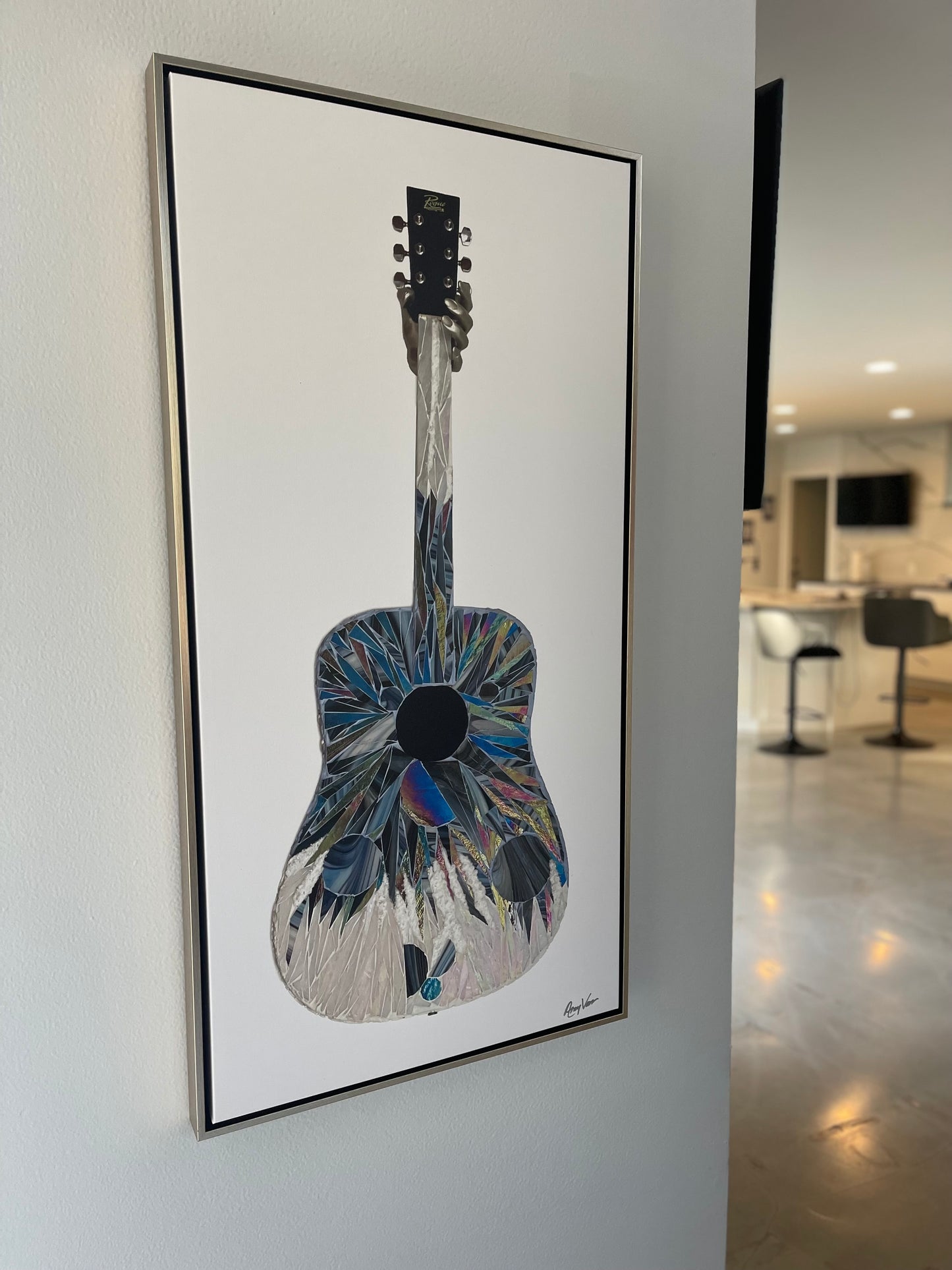 Large 48" x 24" Canvas Guitar Print