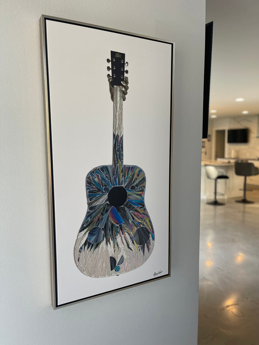 Large 48" x 24" Canvas Guitar Print