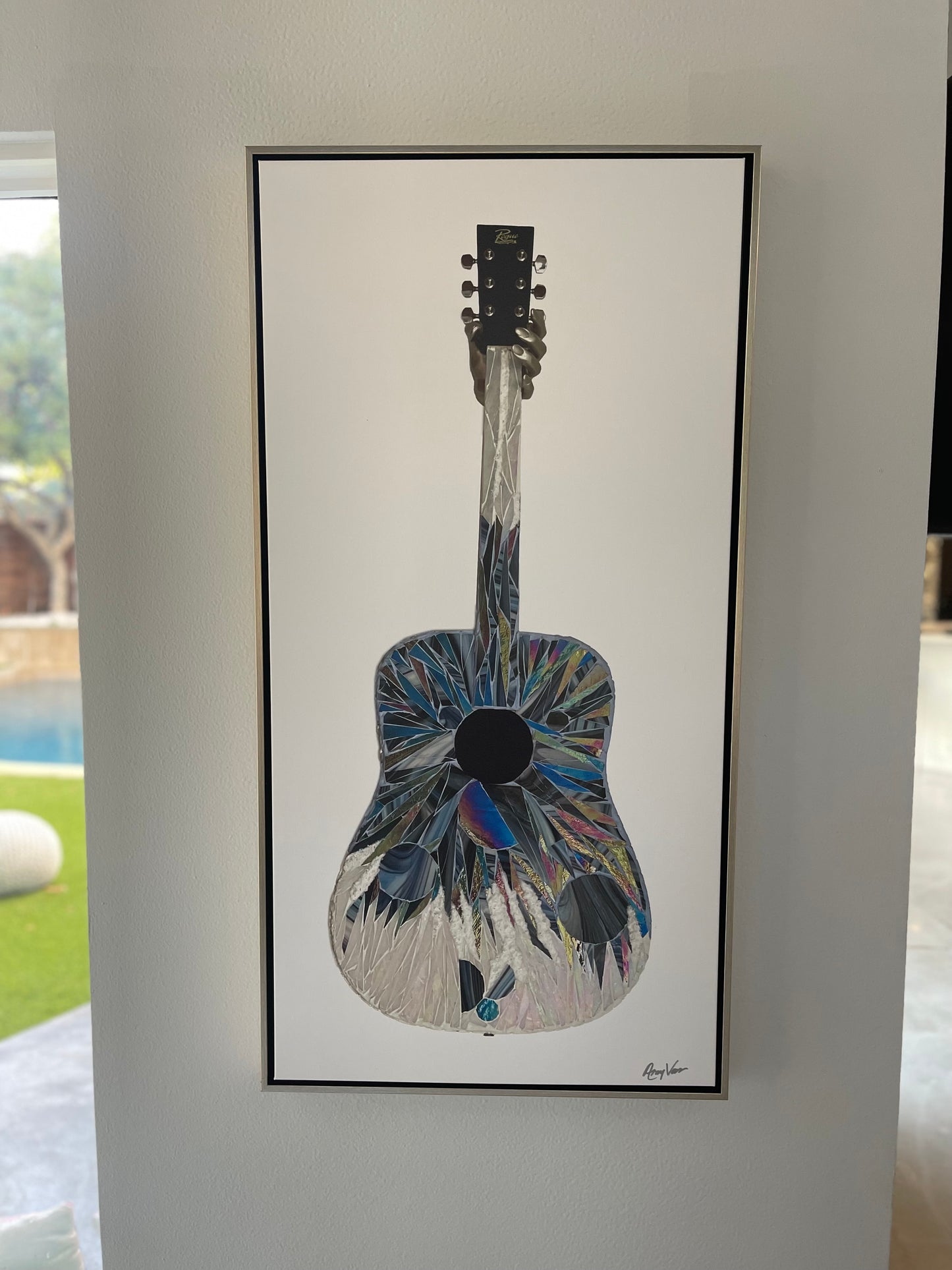 Large 48" x 24" Canvas Guitar Print